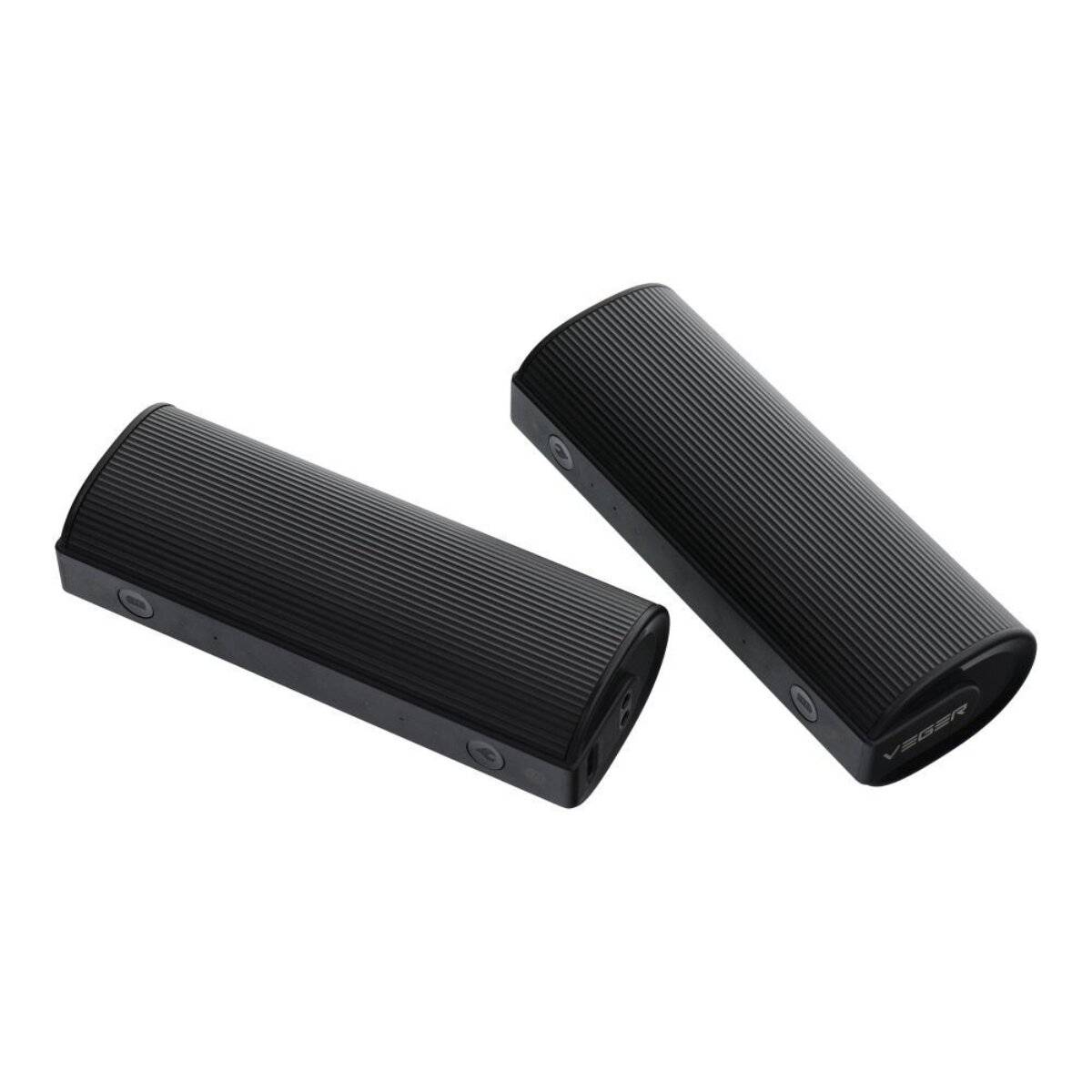 Powerbank Veger W0587 2x 5000 mAh mit Handwärmer und Magnetfunktion  Schwarz