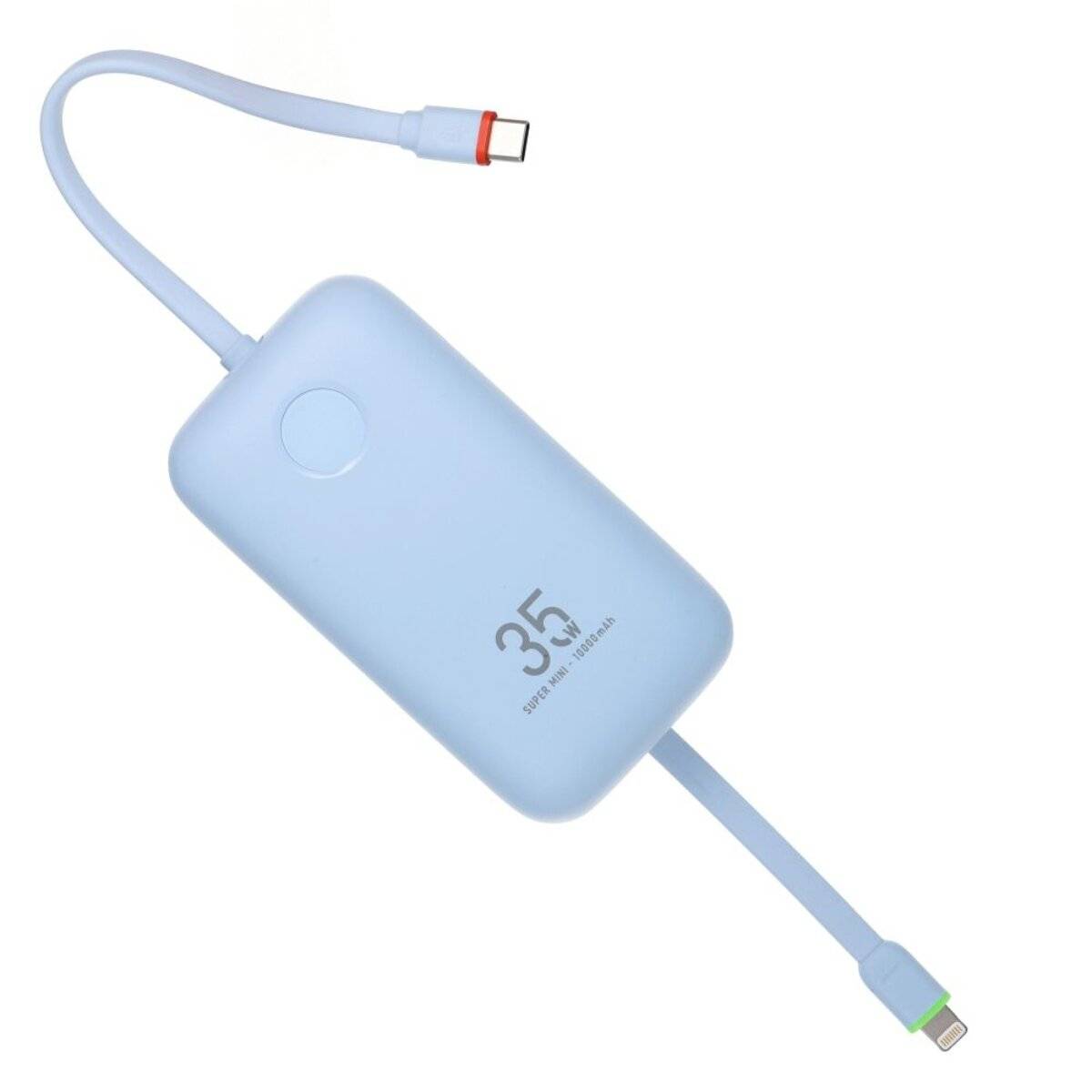 Powerbank Veger K1 35W PD QC3.0 10000 mAh mit integrierten Kabeln Blau