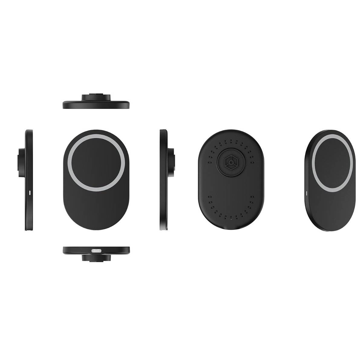 Forever MS magnetische Kfz-Halterung mit kabellosem Laden für Lüftungsgitter  Schwarz