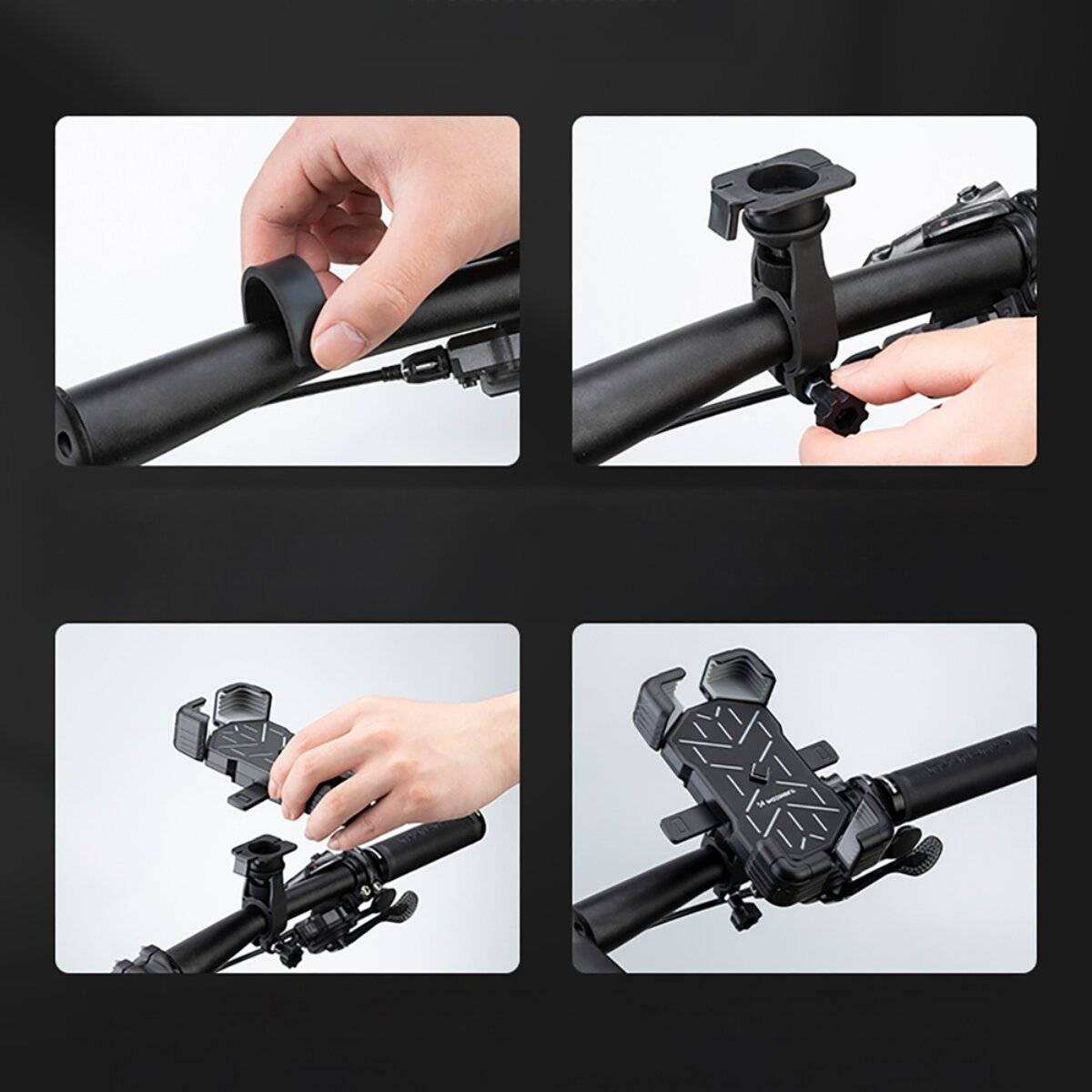 Wozinsky WUD-01B Lenker Handyhalterung 4,57,2 Zoll Einhand Schwarz