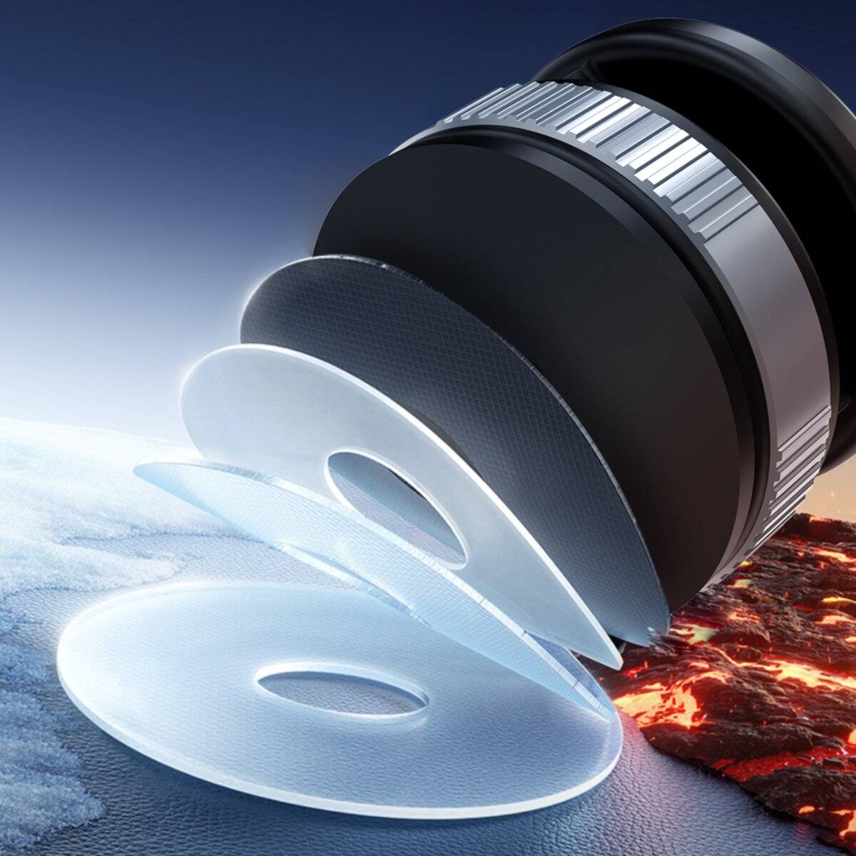 Dudao F24PRO Auto Handyhalter magnetisch Saugnapf 360° verstellbar Schwarz