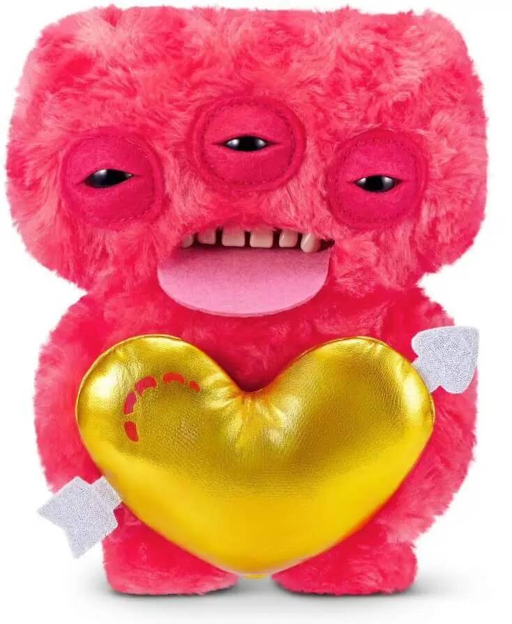 ZURU 15774A - Fuggler Love Fugg 23 cm - Annoyed Alien (Rot) - Monster-Plüsch