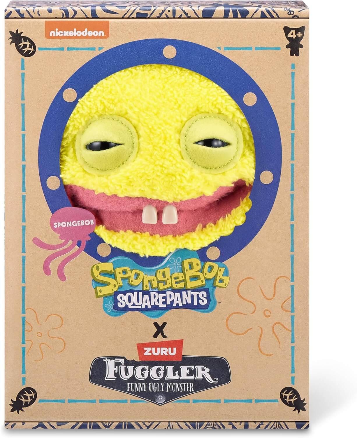 ZURU 15701A - Fuggler x Spongebob Schwammkopf 23 cm - Spongebob
