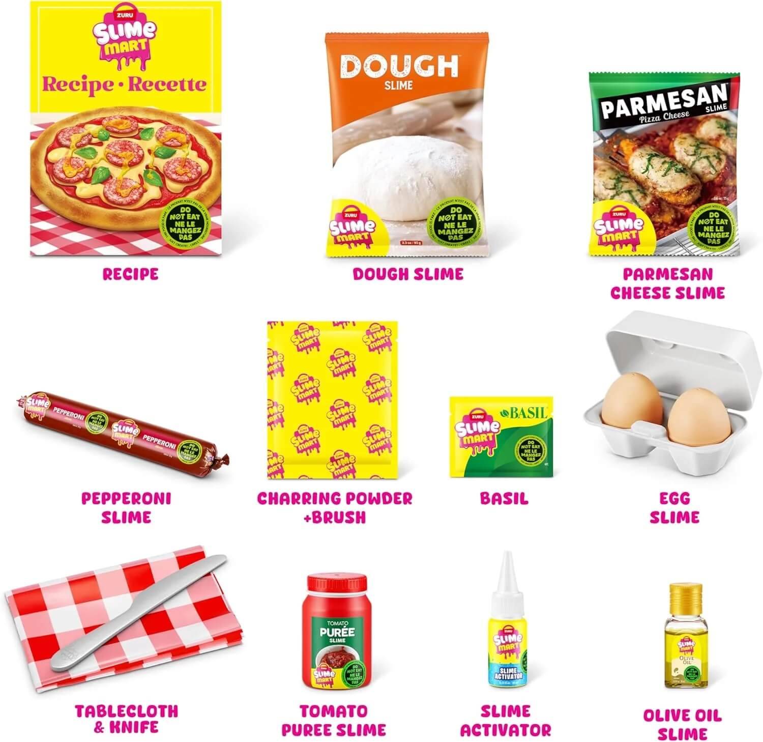 ZURU 15905B - Slime Mart Pizza im Einkaufskorb - Schleim