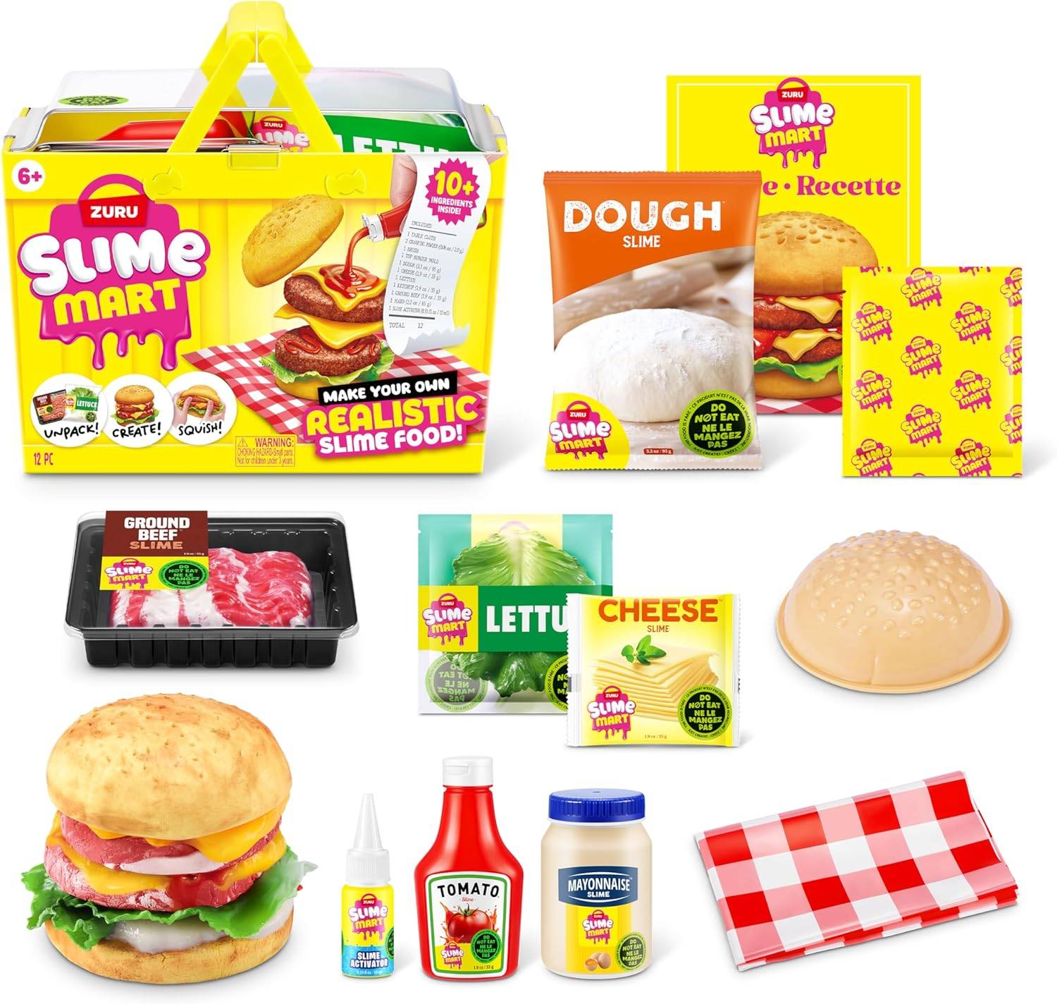 ZURU 15905A - Slime Mart Burger im Einkaufskorb - Schleim