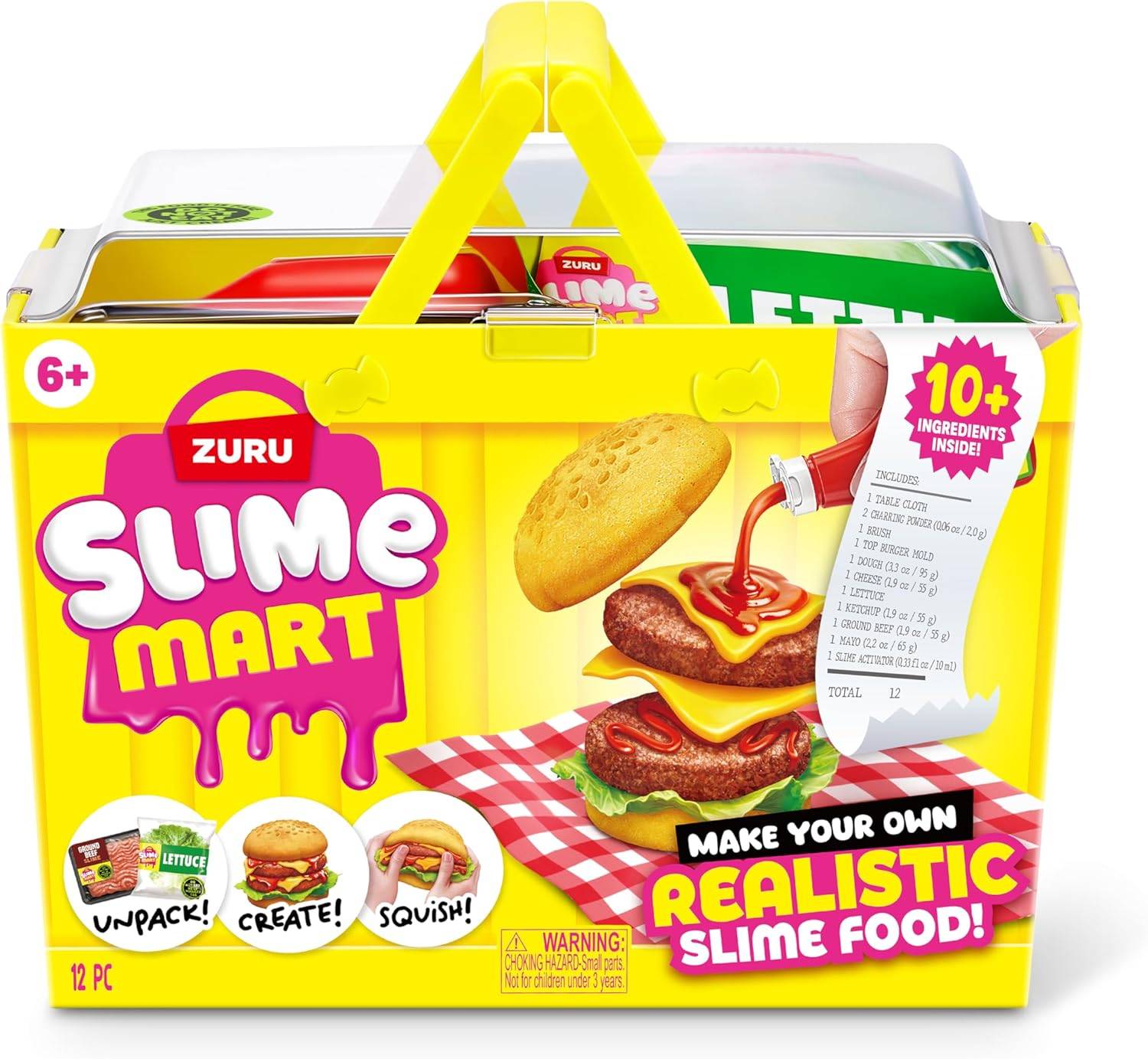 ZURU 15905A - Slime Mart Burger im Einkaufskorb - Schleim