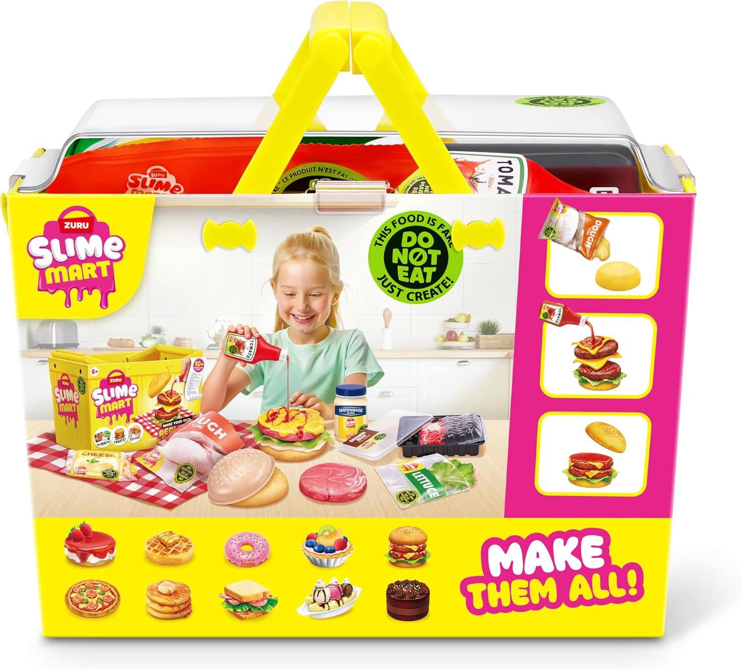 ZURU 15905A - Slime Mart Burger im Einkaufskorb - Schleim