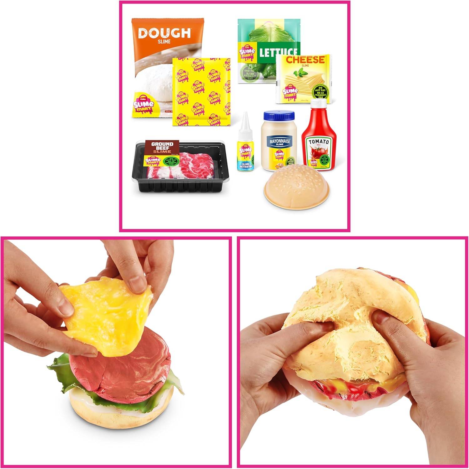 ZURU 15905A - Slime Mart Burger im Einkaufskorb - Schleim