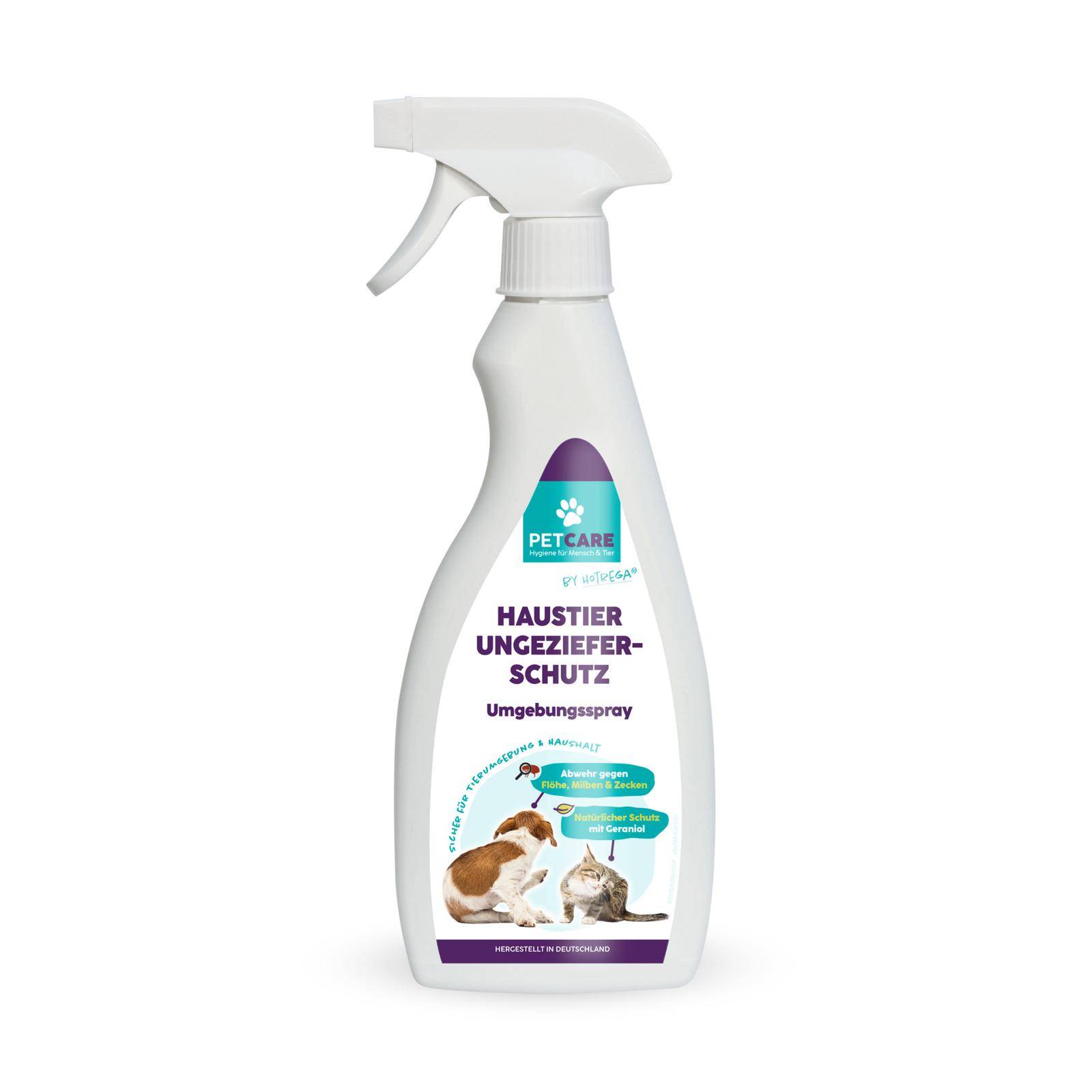 HOTREGA Petcare Haustier-Ungeziefer-Schutz Umgebungsspray 500 ml
