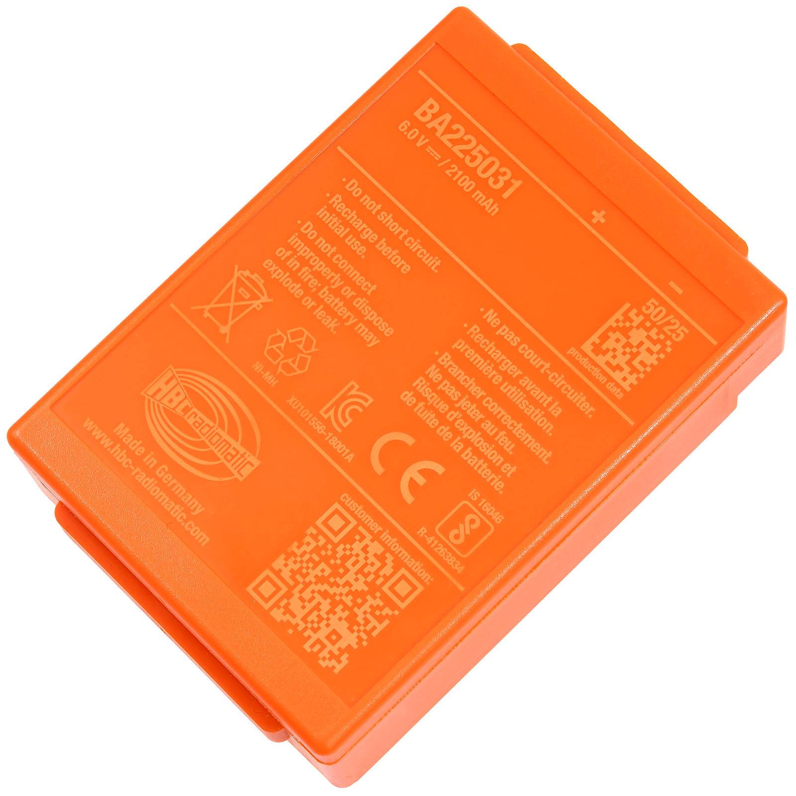 Powery Original HBC Akku für Spectrum 1 Linus 6 Typ BA225031ersetzt HBC BA225030, 6V, NiMH