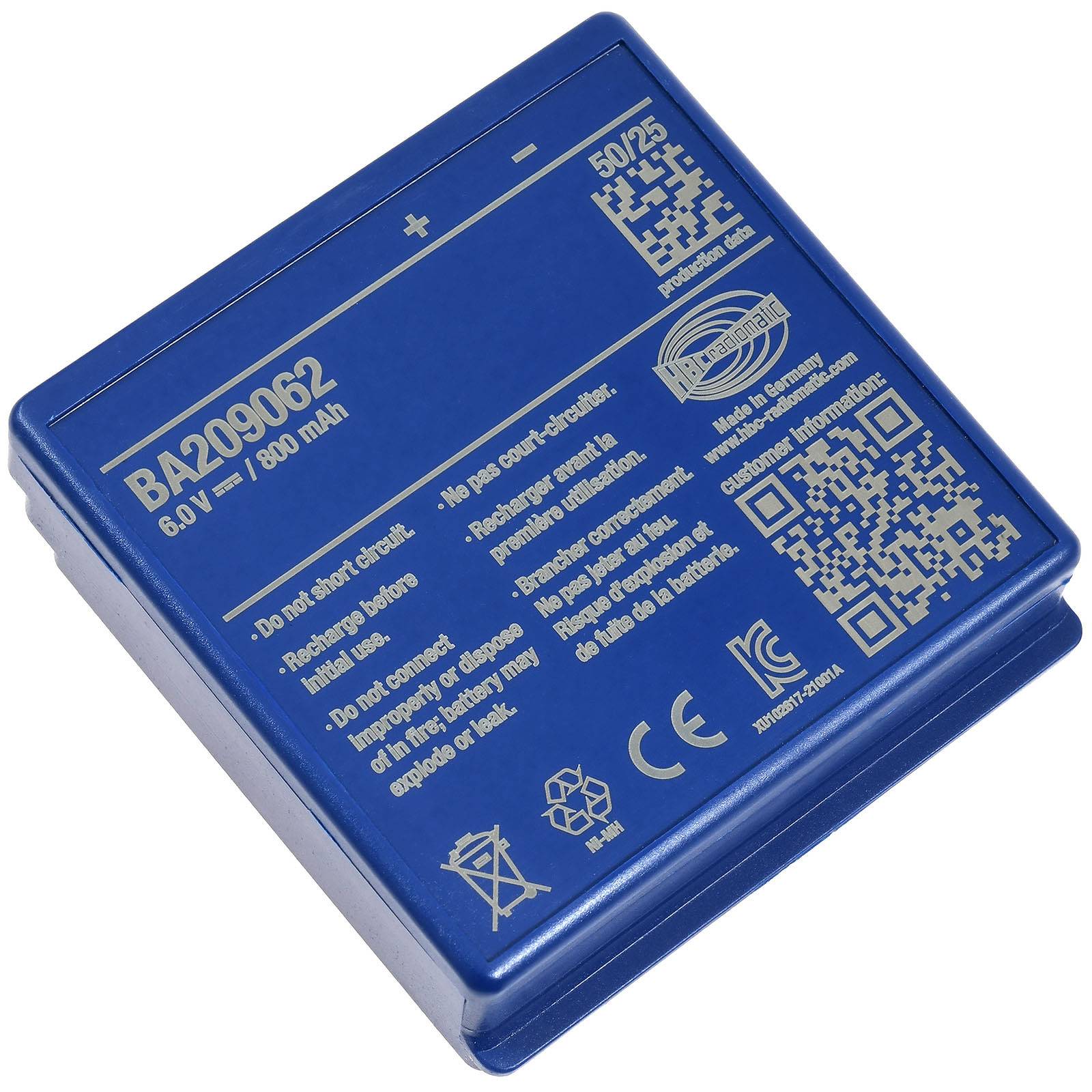 Powery Original HBC Akku für Micron 4 Micron 5 Typ BA209062, BA209061, 6V, NiMH