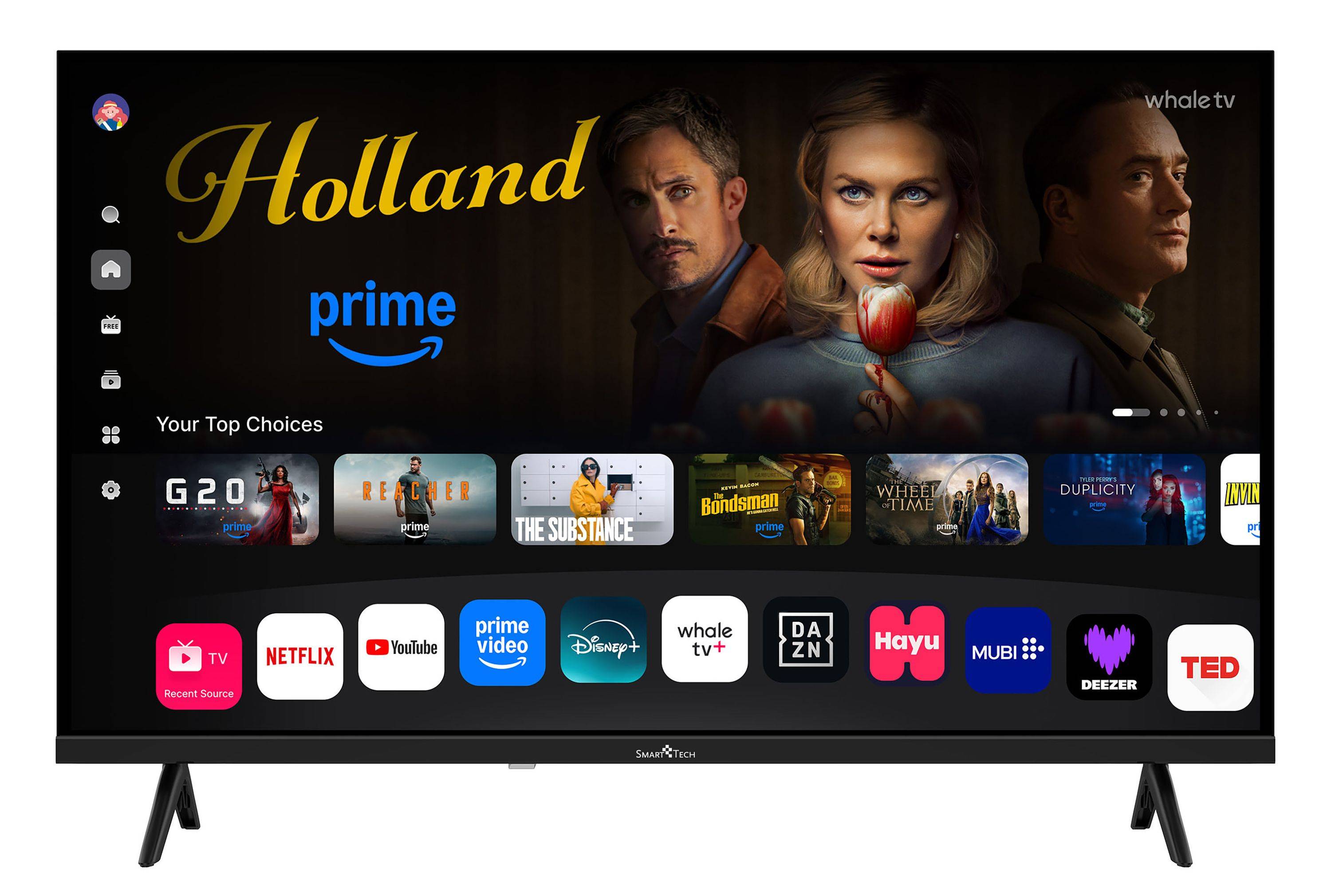 Smart Tech 32HH01K Fernseher 32 Zoll Whale Smart TV - HDR TV mit HD Auflösung, Bluetooth (2026)