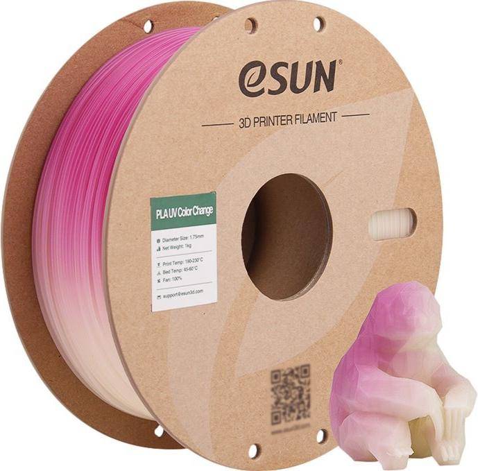 PLA UV 1,75mm FUCHSIA 1kg ESUN 3D FILAMENT (PLA-UV CC175UV-F1P1)