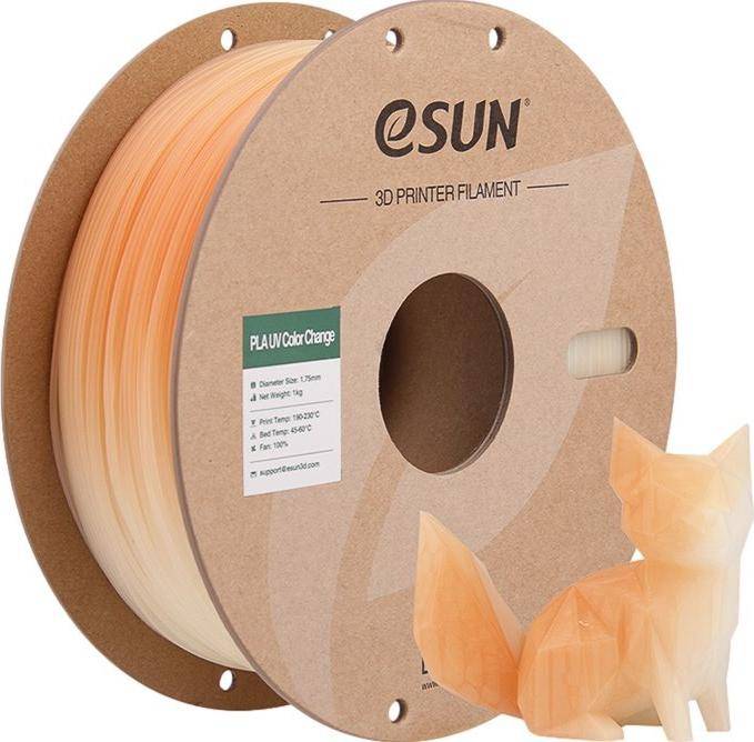 PLA UV 1,75mm ORANGE 1kg ESUN 3D FILAMENT (PLA-UV CC175UV-O1P1)