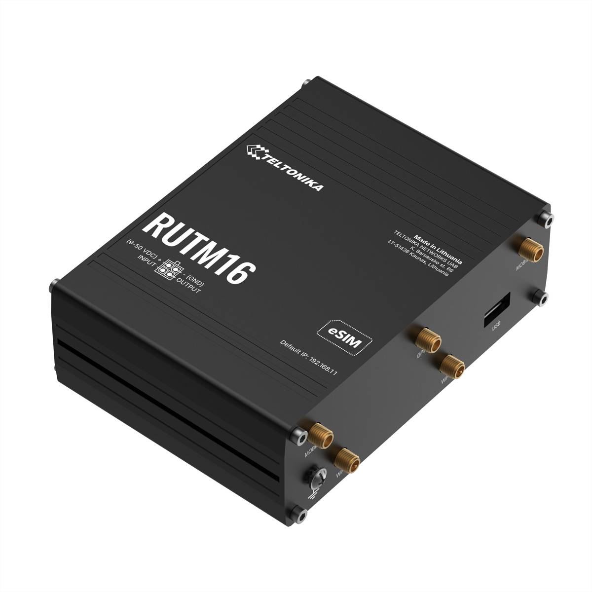 Teltonika RUTM16 - Wireless Router - WWAN 4-Port-Switch