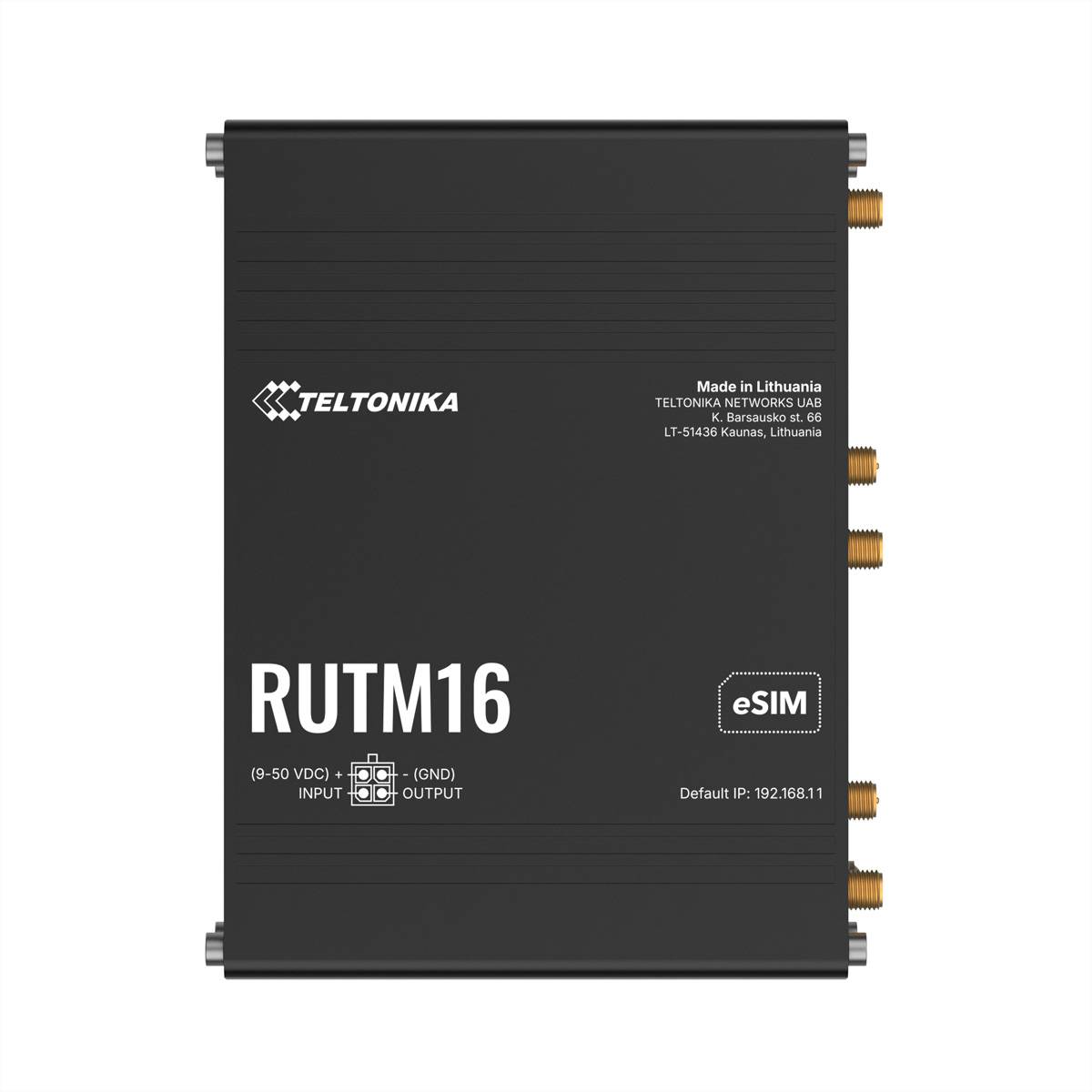 TELTONIKA RUTM16 eSIM CAT6 LTE Router