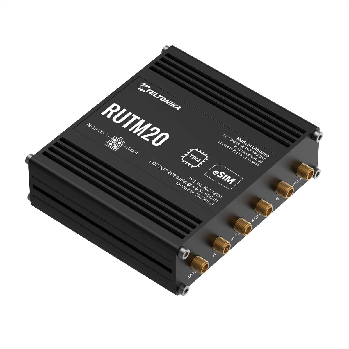TELTONIKA RUTM20 5G Router PoE Dual SIM und eSIM