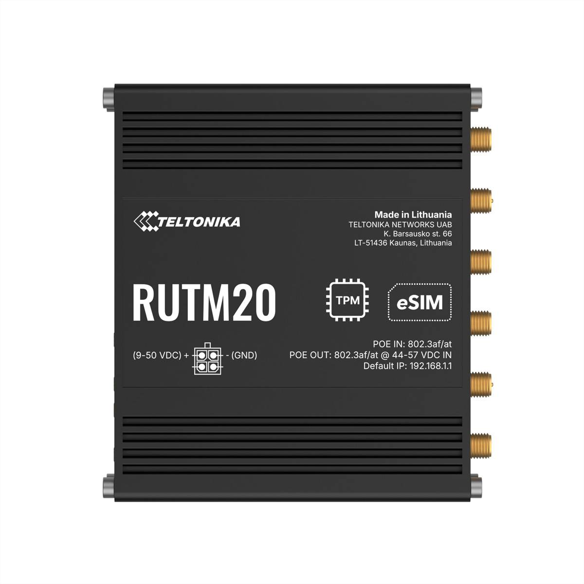 TELTONIKA RUTM20 5G Router PoE Dual SIM und eSIM