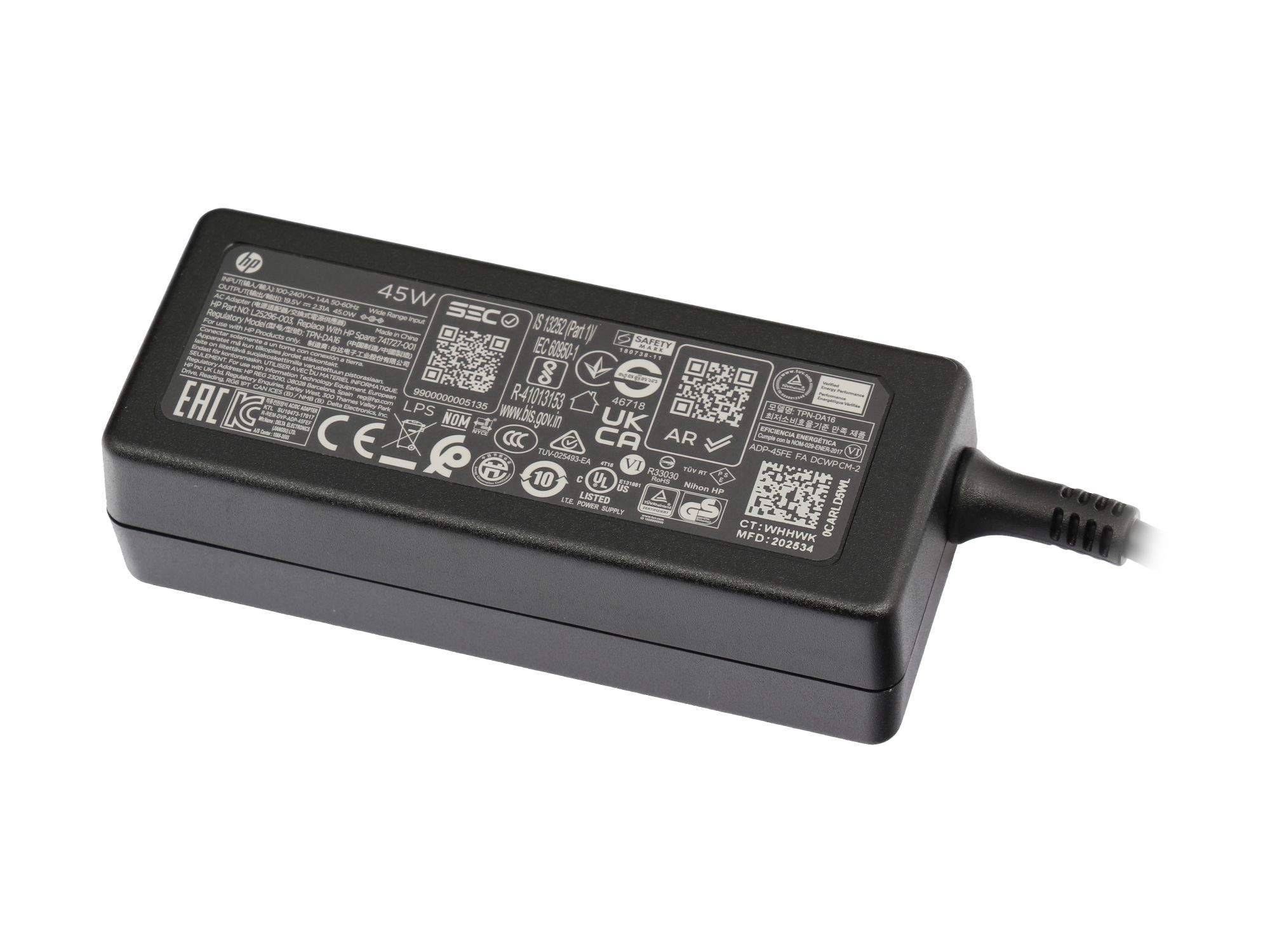 HP Sps-45W Adptr Npfc Smart Rc 4.5mm Nslim 741727-001B - Netzteil45.000 W