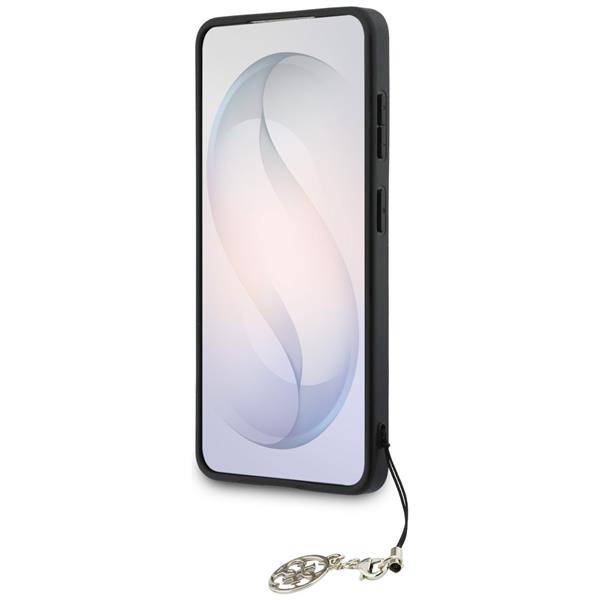 Guess Hülle Classic Galaxy S26 Kunstleder braun MagSafe mit Kette goldfarbig