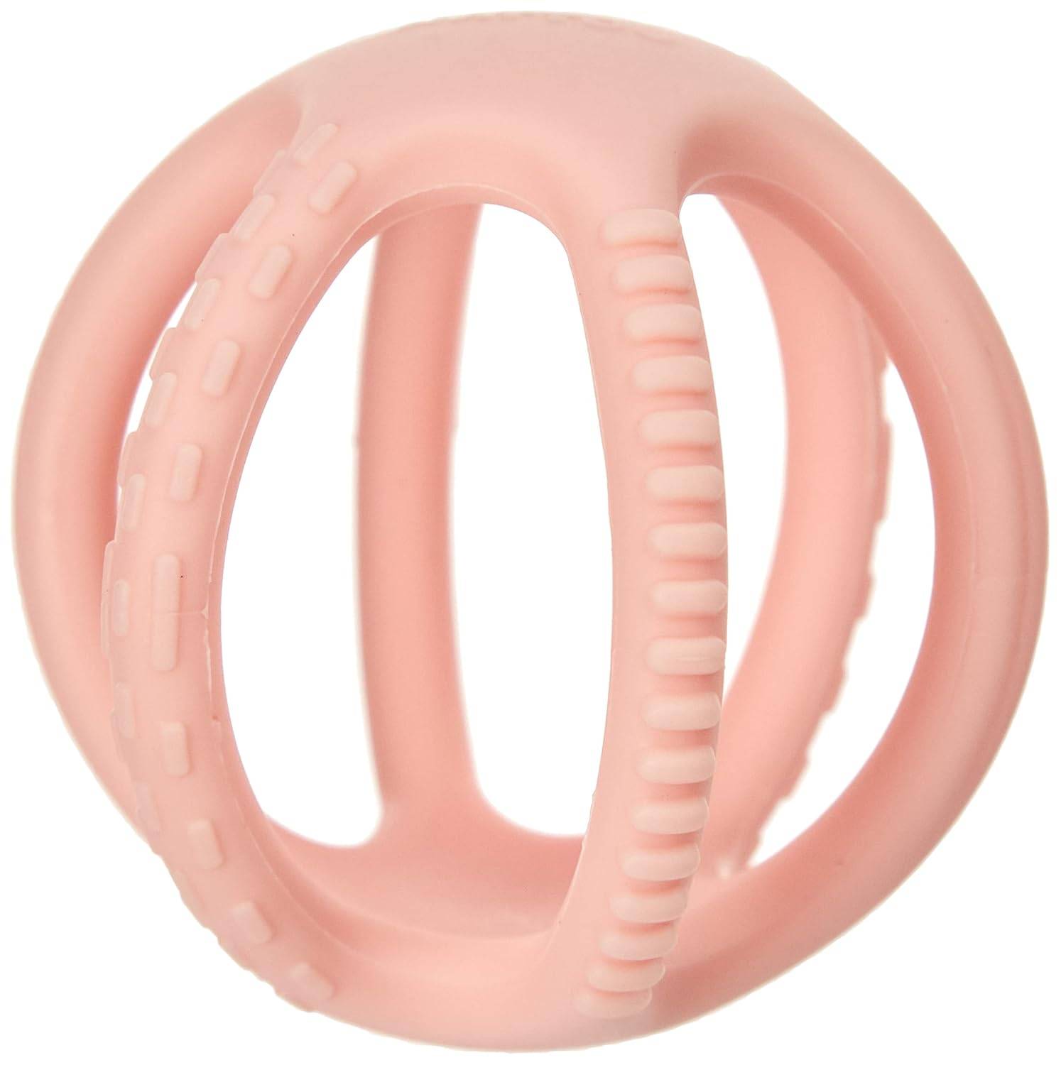 Nattou Silikonbälle 2er Set Greifen Beißen BPA-frei Ø 10+7cm Silicon rosa