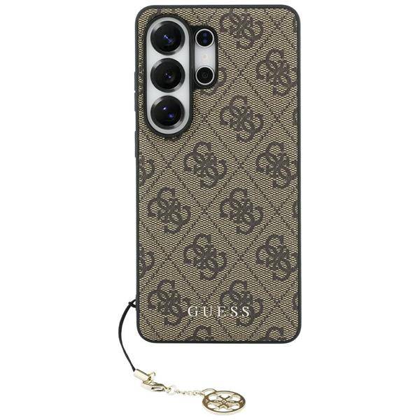 Guess Classic Galaxy S26 Ultra Kunstleder braun MagSafe mit Kette goldfarbig