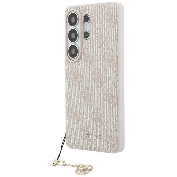 Guess Classic Galaxy S26 Ultra Kunstleder rosa MagSafe mit Kette goldfarbig