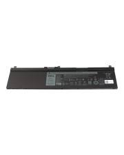 Schwarze Laptop-Batterie mit langem Format auf weißem Hintergrund dargestellt.