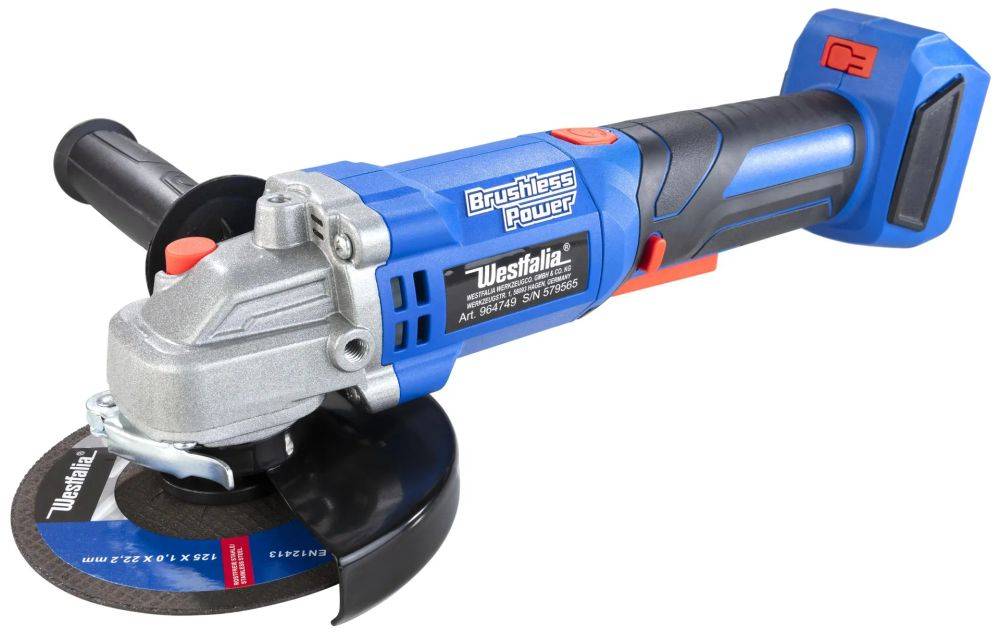18 V Winkelschleifer BL 125 mm WWSBL 125 (Akku und Ladegerät nicht enthalten)