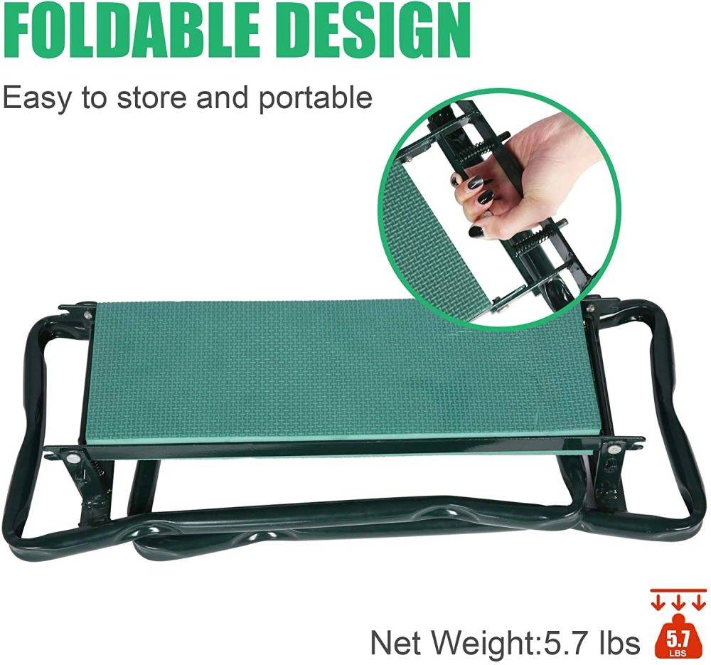 Sitz- und Kniebank 2 in 1 XXL belastbar bis 150 kg inklusive Werkzeugtasche