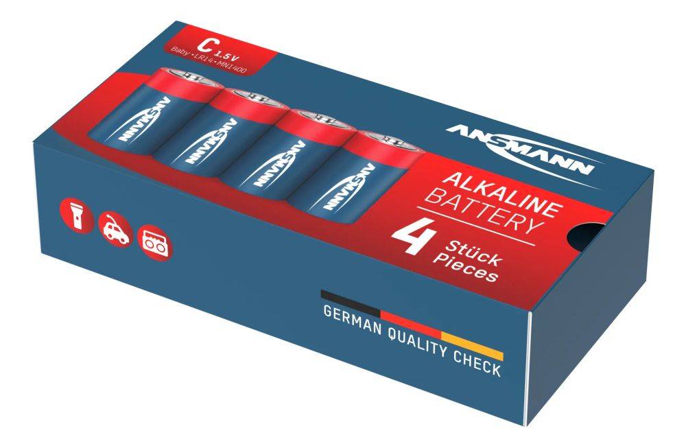 Alkaline Batterie Baby C - 4 Stück