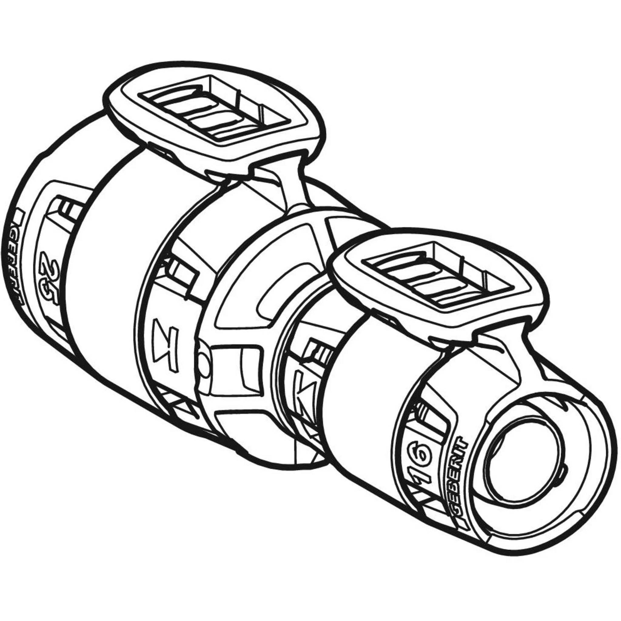 Geberit GE FlowFit, Reduktion, PPSU, d40 x 20 mm, 1 Stk.