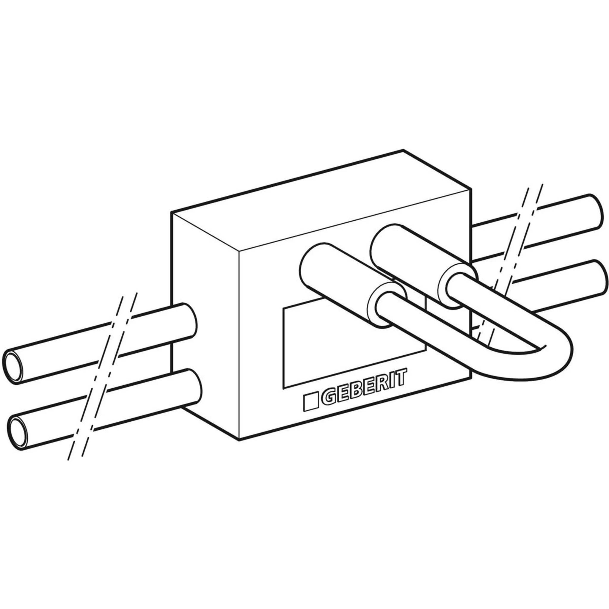 Geberit GE FlowFit Anschlussbox, Typ T, d20 x 16 x 20 mm, 1 Stk.