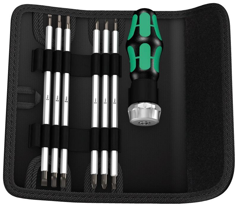 WERA Schraubendreher-Set Kraftform Kompakt Vario RA, 05073665001, 7-teilig