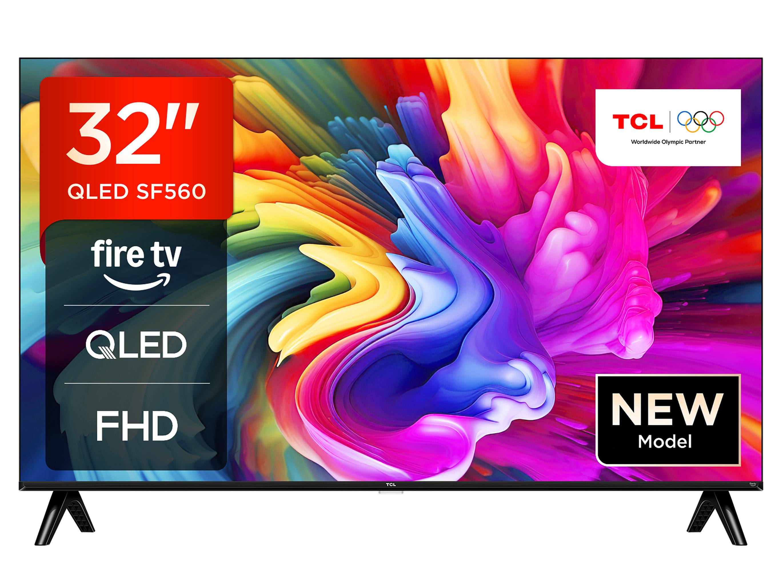 TCL QLED Fernseher 32 Zoll Fire TV Full HD Smart TV HDR Fernseher Alexa Triple-Tuner 32SF560