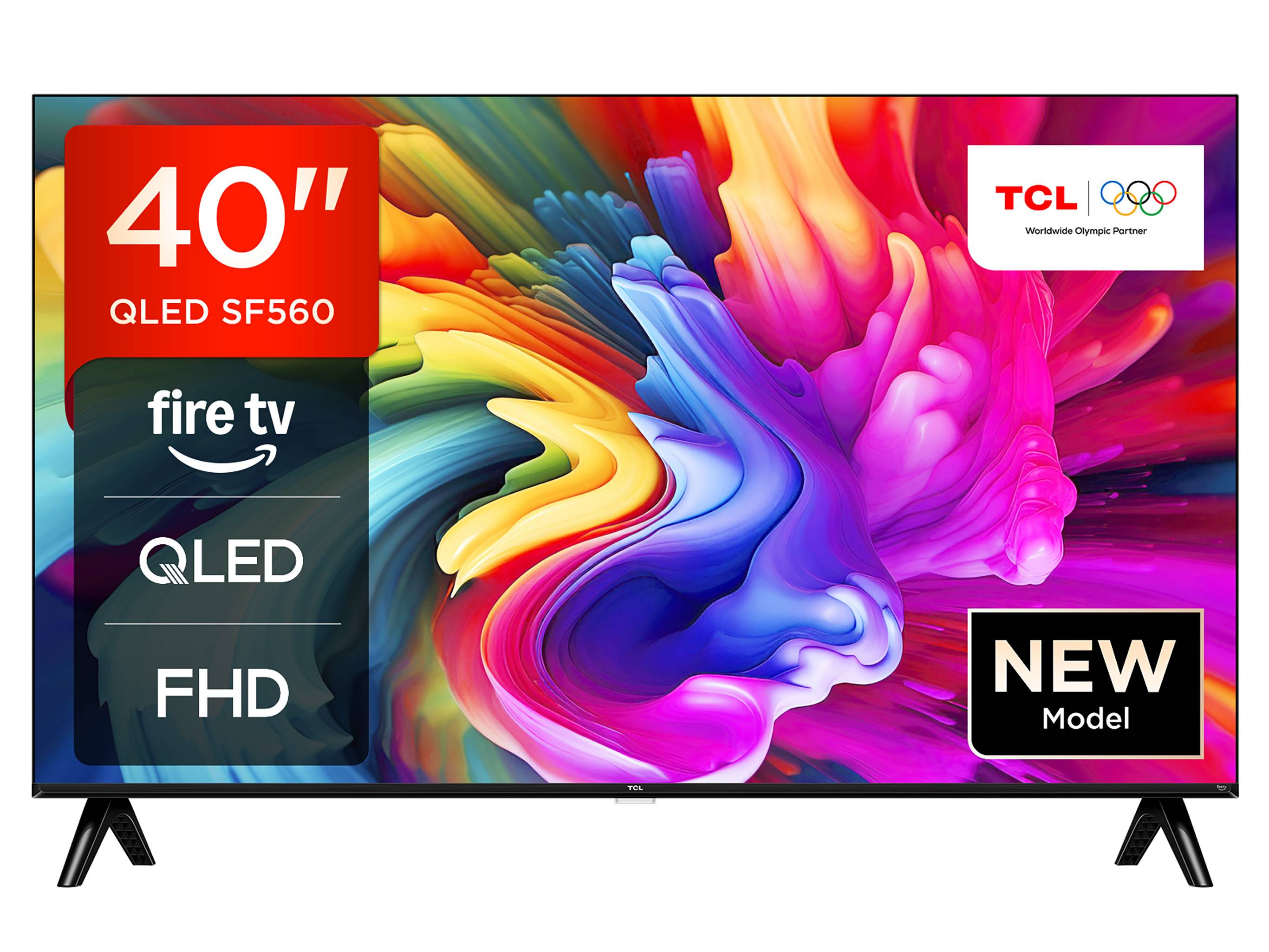 TCL QLED Fernseher 40 Zoll Fire TV Full HD Smart TV HDR Fernseher Alexa Triple-Tuner 40SF560