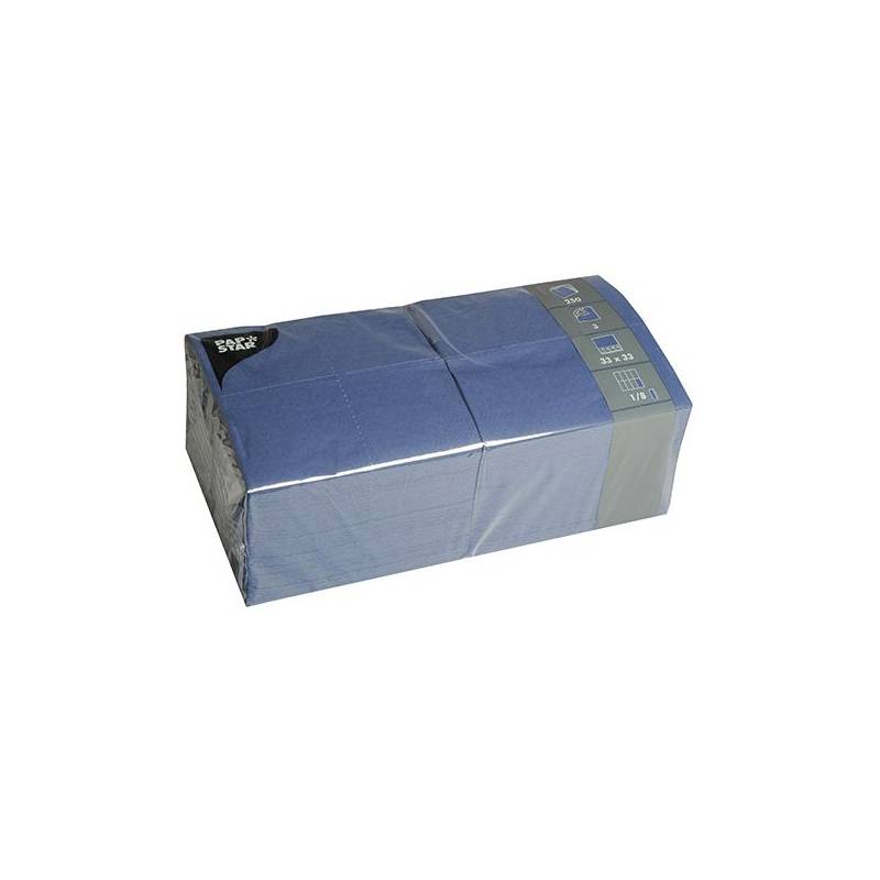 PAPSTAR Bistro-Servietten, 330 x 330 mm, 3-lagig, dunkelblau