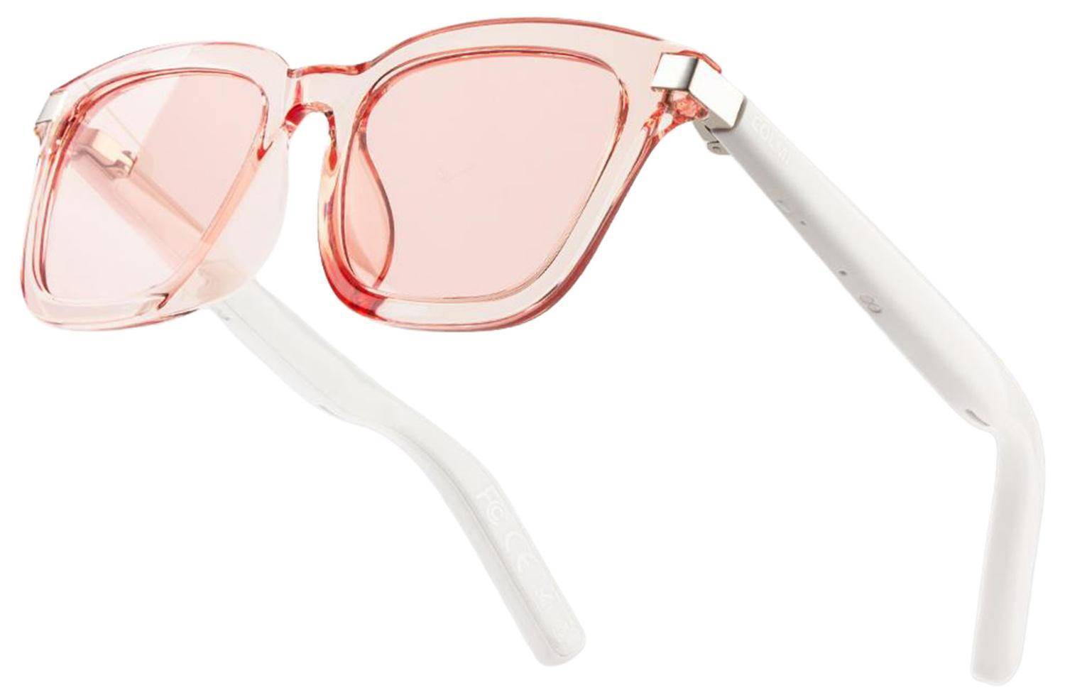 Colmi G06 Smart Glasses, Smarte Brille mit Audio, Freisprechfunktion, Bluetooth - Farbe: pink