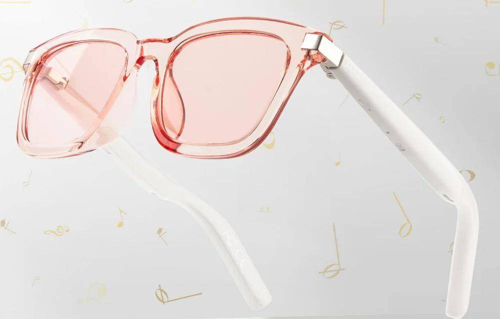 Colmi G06 Smart Glasses, Smarte Brille mit Audio, Freisprechfunktion, Bluetooth - Farbe: pink