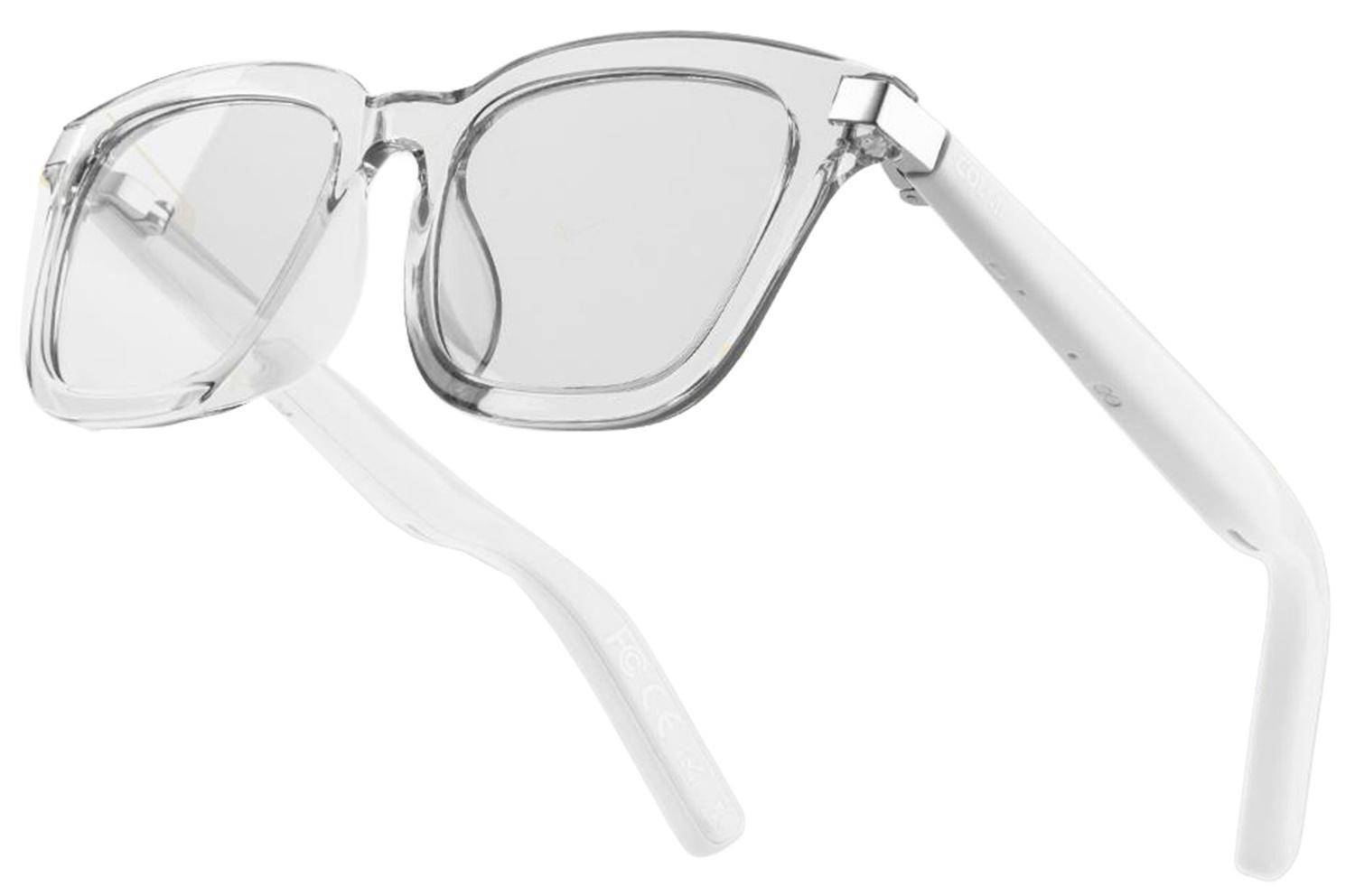 Colmi G06 Smart Glasses, Smarte Brille mit Audio, Freisprechfunktion, Bluetooth - Farbe: transparent