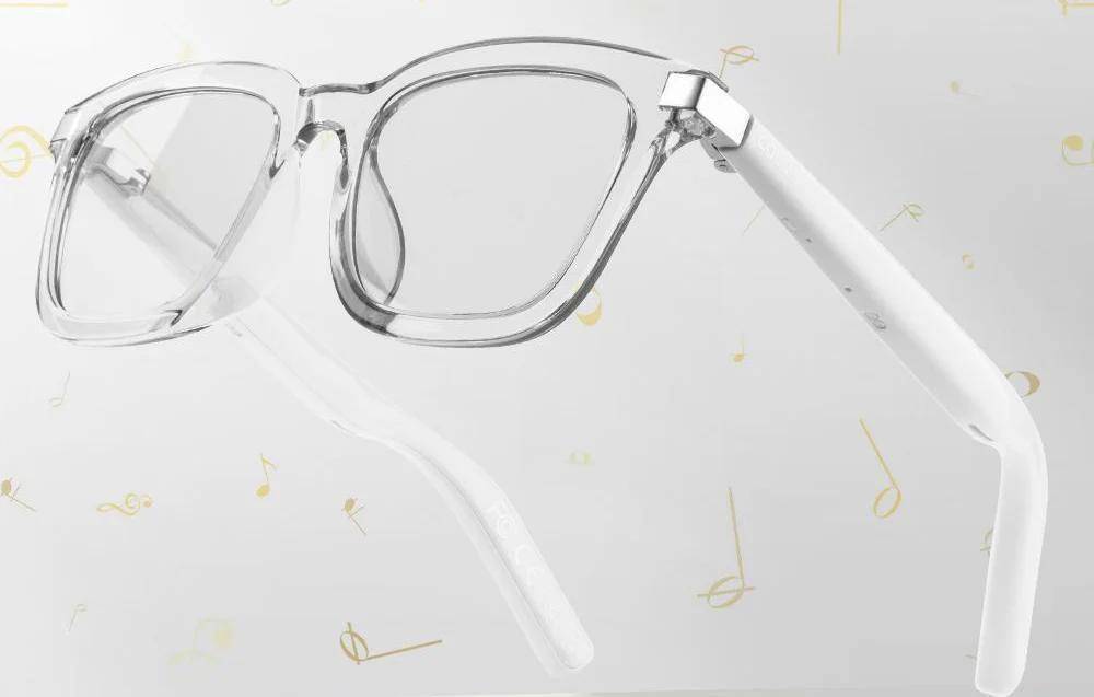 Colmi G06 Smart Glasses, Smarte Brille mit Audio, Freisprechfunktion, Bluetooth - Farbe: transparent