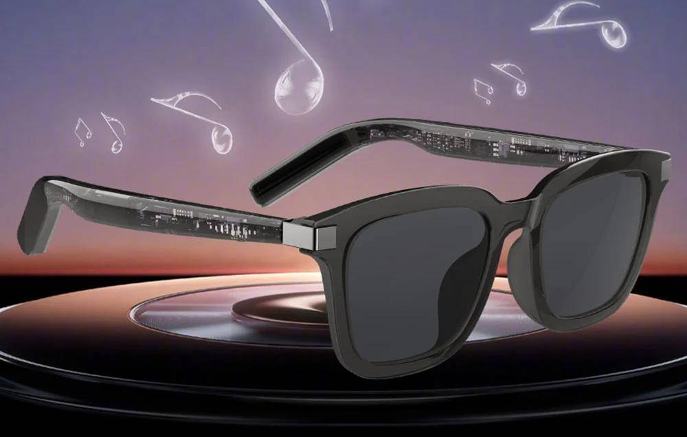 Colmi G06 Smart Glasses, Smarte Brille mit Audio, Freisprechfunktion, Bluetooth - Farbe: transparent