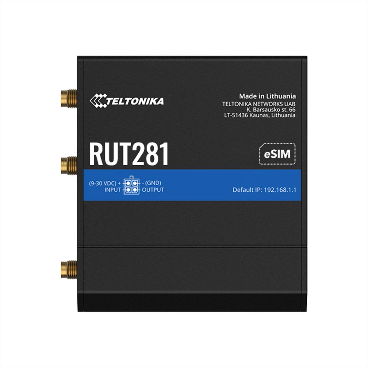 TELTONIKA RUT281 CAT4 LTE Router SIM und eSIM