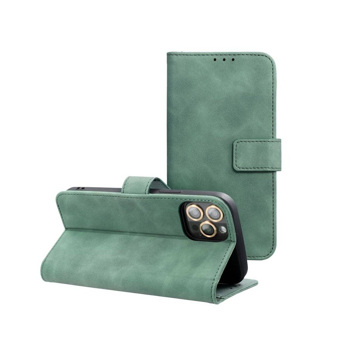 Tender Leder Tasche für XIAOMI Redmi Note 15 Pro 5G Grün Handyhülle Rundum