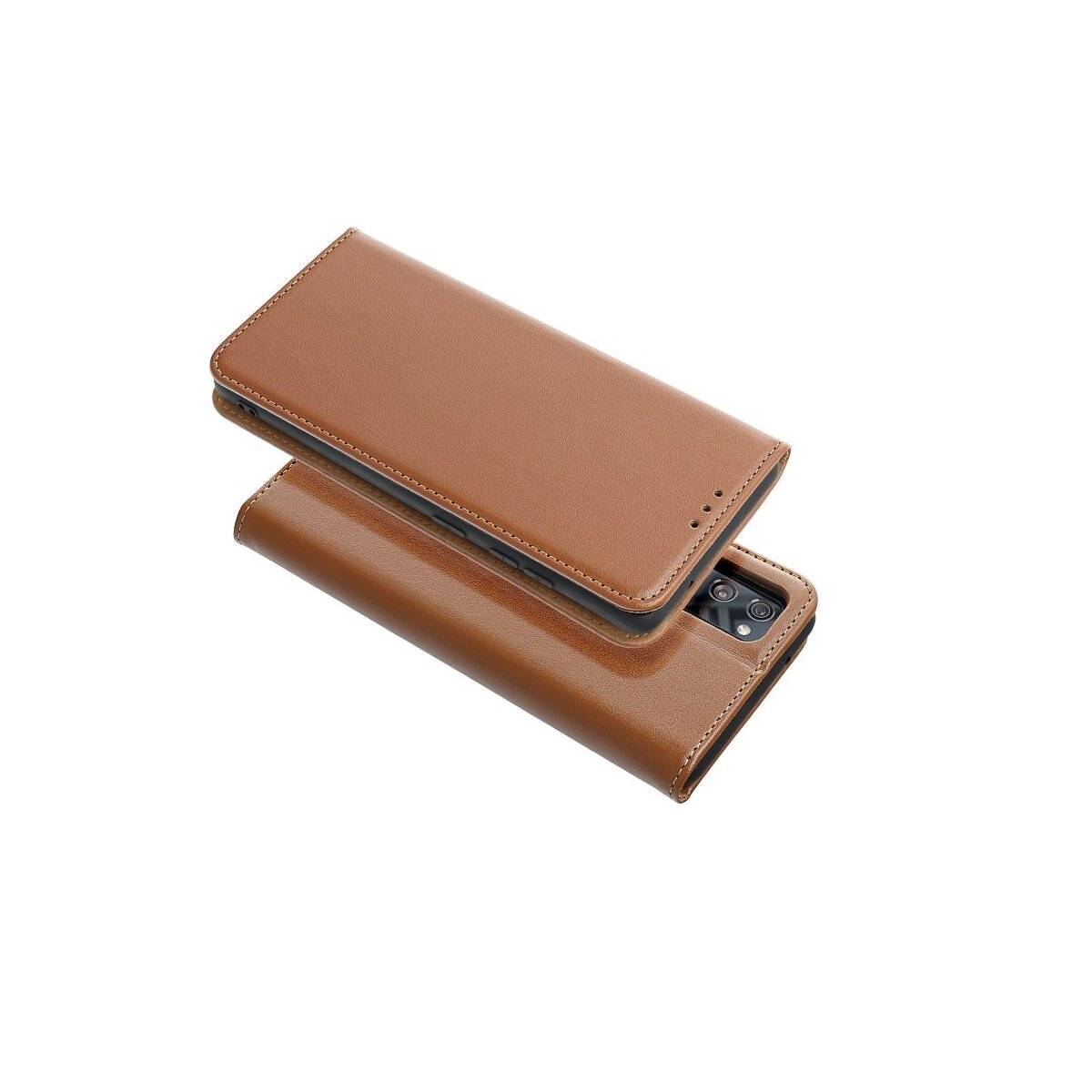 Smart Pro Leder Tasche für XIAOMI Redmi Note 15 5G Braun Handyhülle Rundum