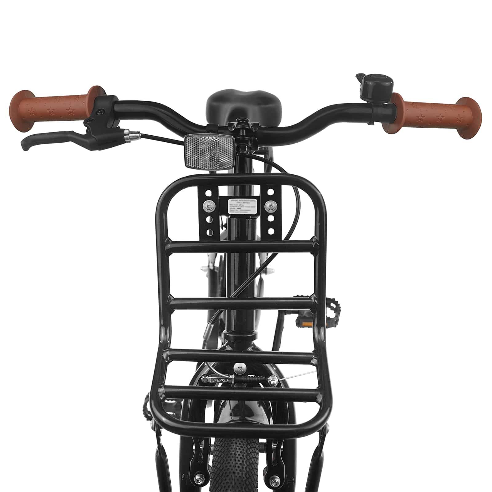 vidaXL Kinderfahrrad 18 Zoll für 5-7 Jahre alt Schwarz