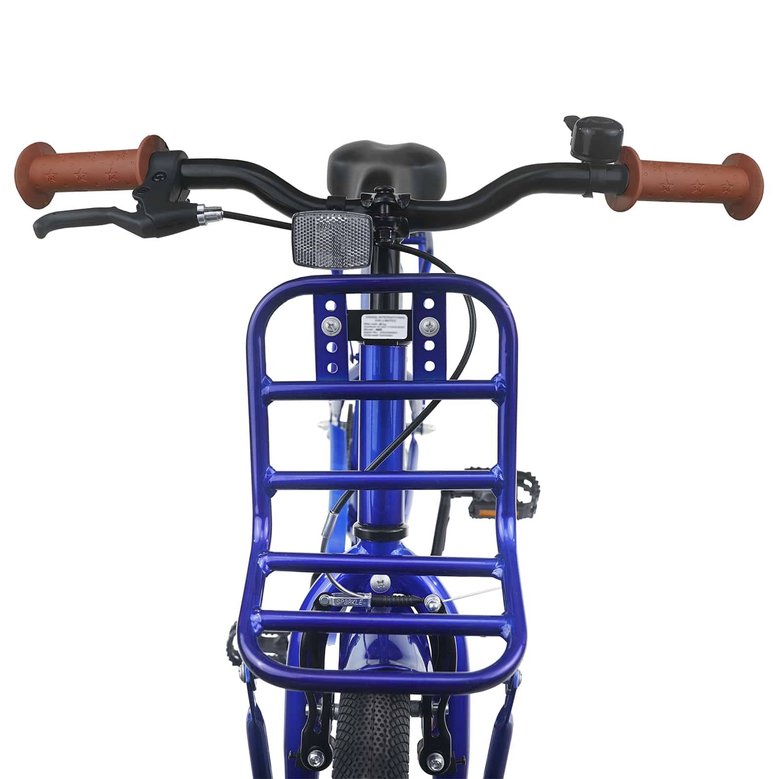 vidaXL Kinderfahrrad 18 Zoll für 5-7 Jahre alt Dunkelblau