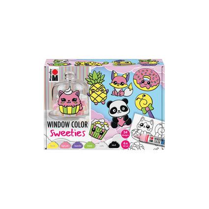 Marabu Window Color fun & fancy "Sweeties", 6 x 25 ml