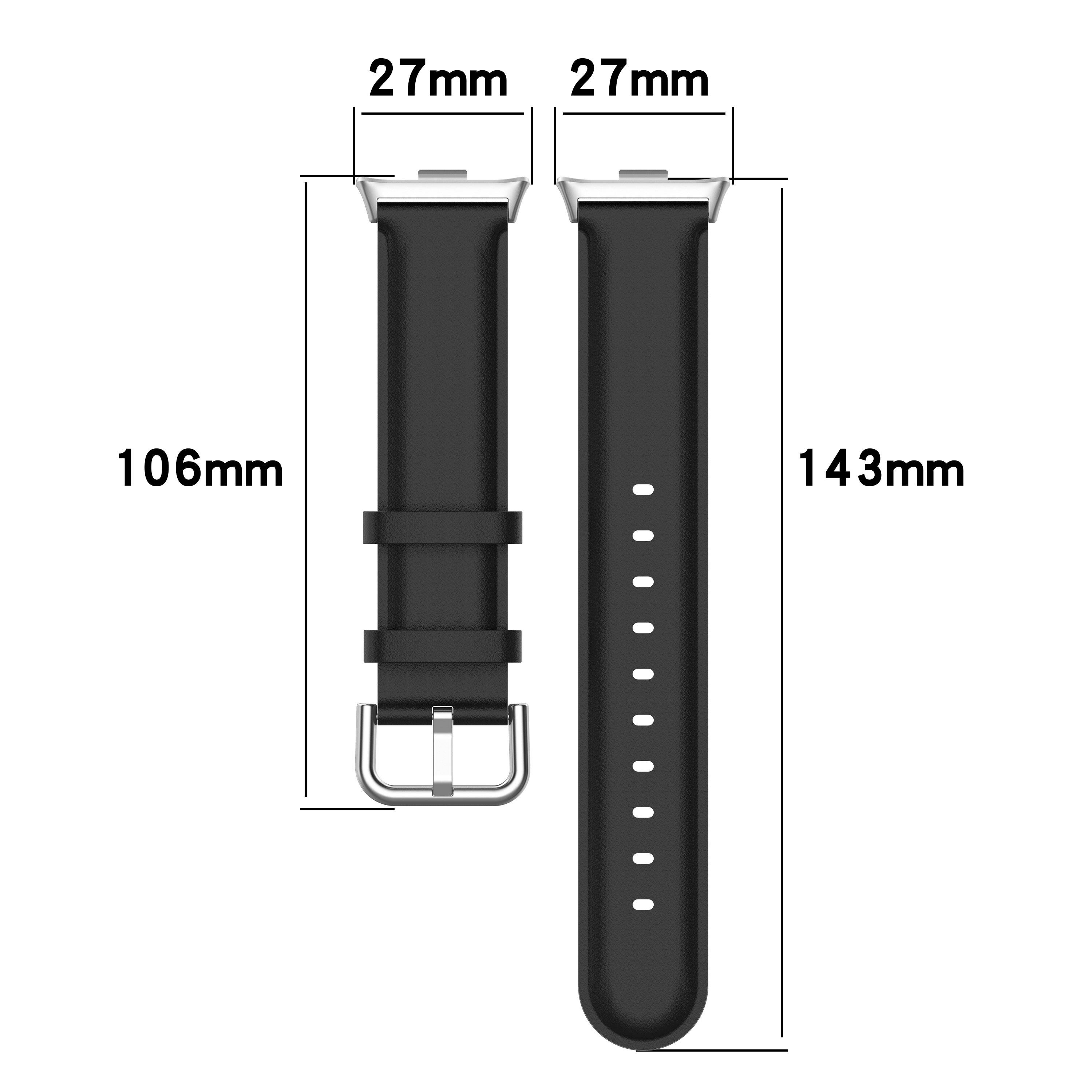 Lederarmband für Xiaomi Smart Band 9 Pro Black