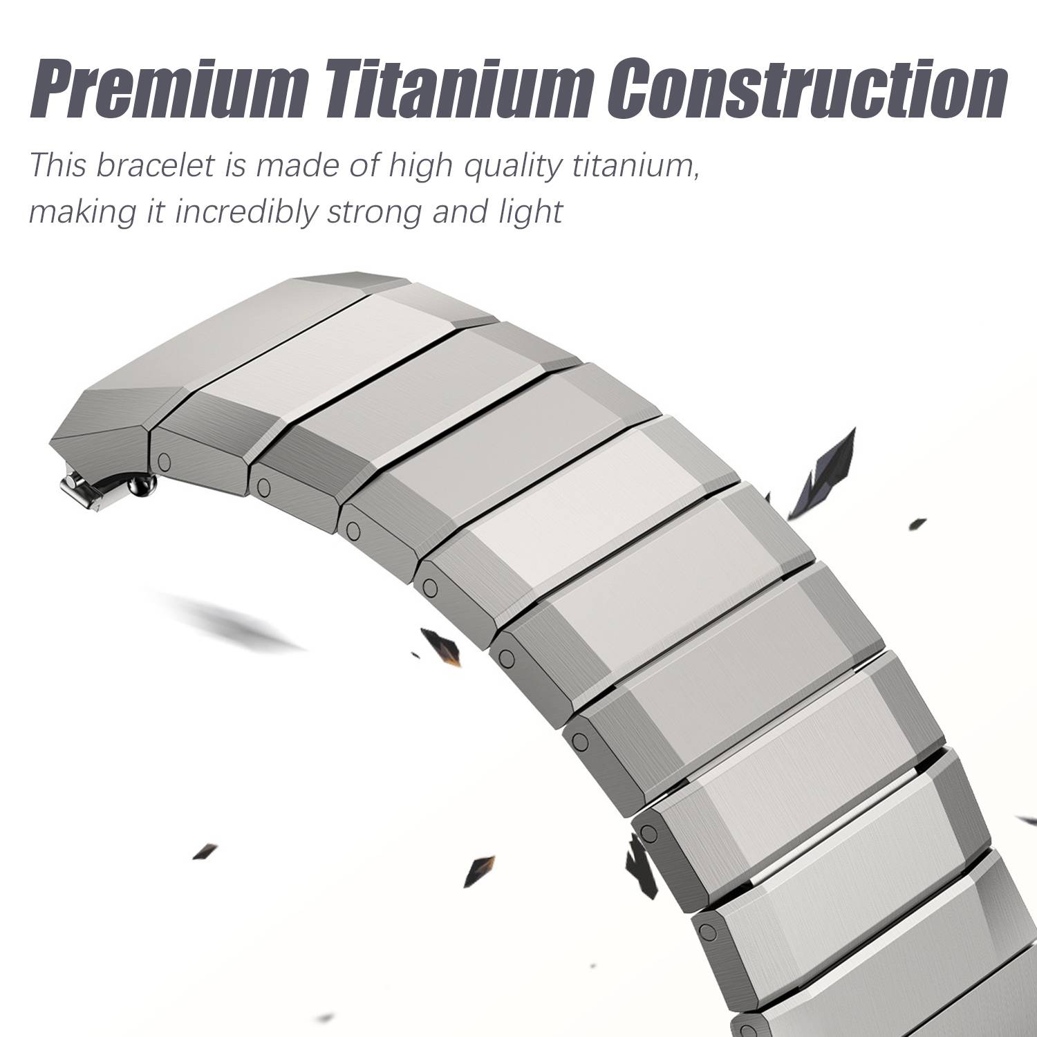 Titanarmband für Huawei Watch GT 5 Pro 46 mm Titanium